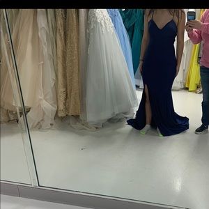 Navy prom dress